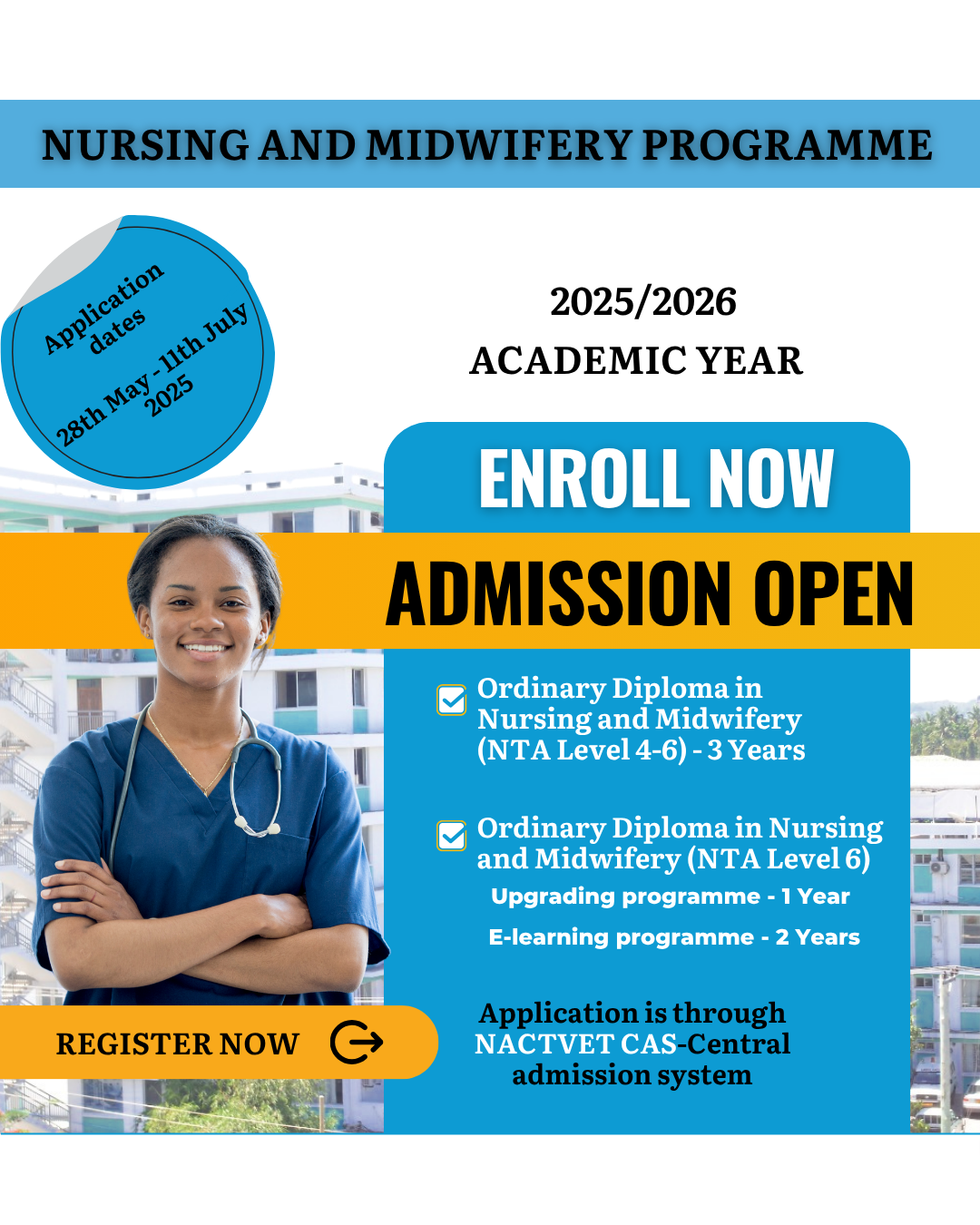 Nursing Programmes Advert 2025-2026